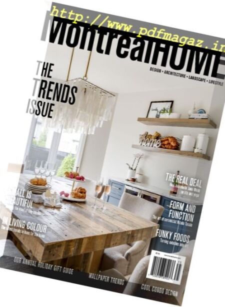 Montreal Home – Trends 2017 Cover