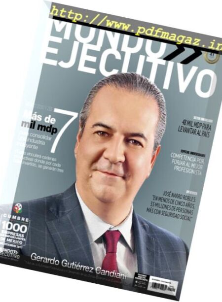 Mundo Ejecutivo – noviembre 2017 Cover