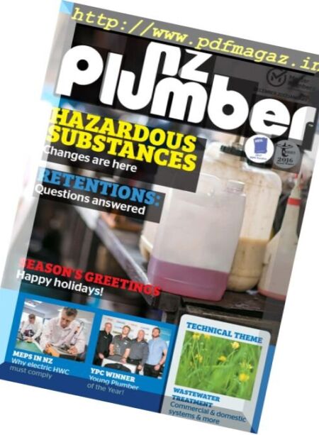 NZ Plumber – December 2017 – January 2018 Cover