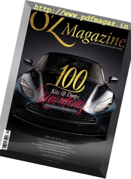 OZ Magazine – diciembre 2017 Cover