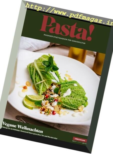 Pasta! – Dezember 2017-Januar 2018 Cover