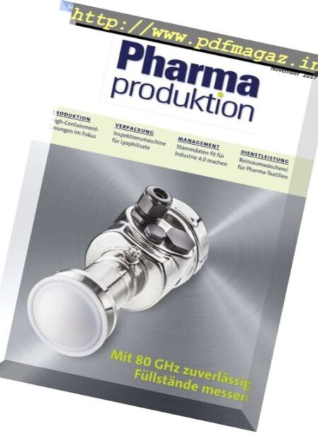 Pharma Produktion – November 2017 Cover