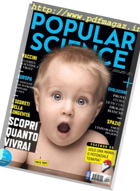 Popular Science Italia – Agosto-Settembre 2016 Cover