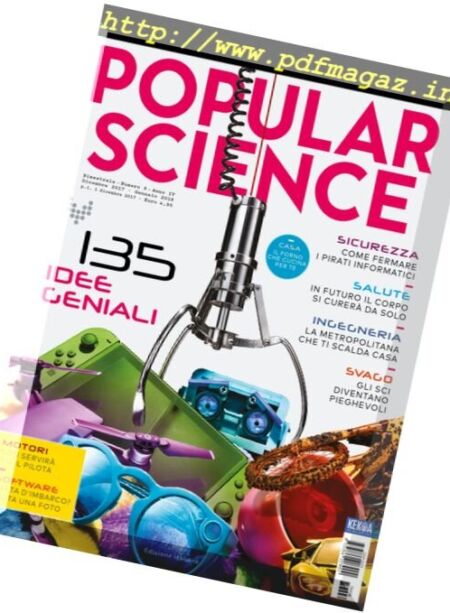Popular Science Italia – Dicembre 2017 – Gennaio 2018 Cover
