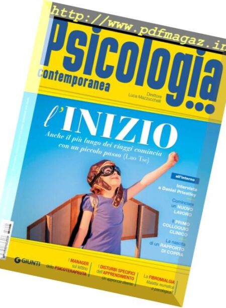 Psicologia Contemporanea – Gennaio-Febbraio 2018 Cover