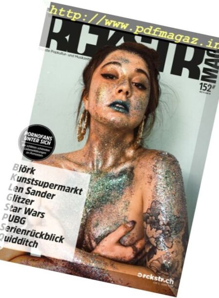 RCKSTR Magazine – November 2017 Cover