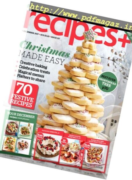 recipes+ – December 2017 Cover