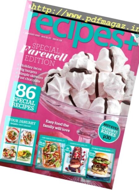 recipes+ – January 2018 Cover