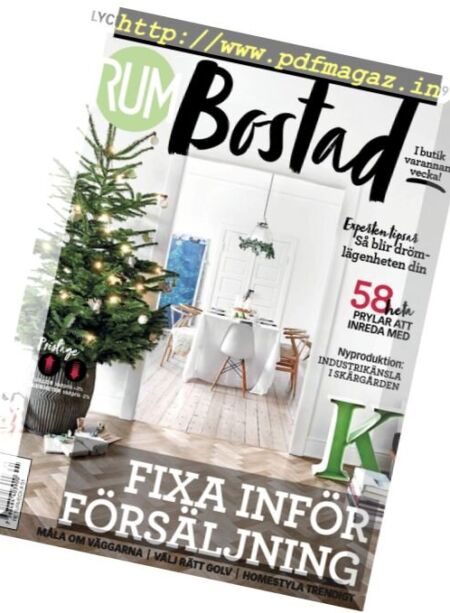 Rum Bostad – 8 december 2017 Cover