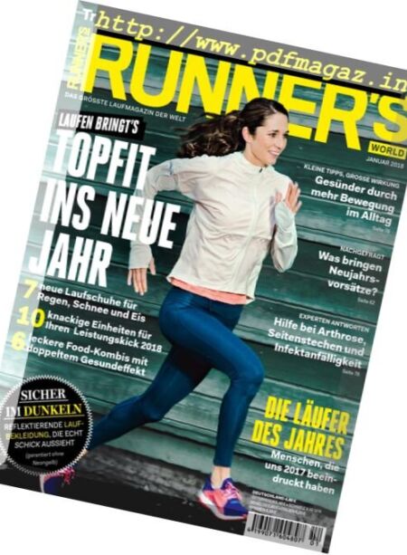 Runner’s World Deutschland – Januar 2018 Cover