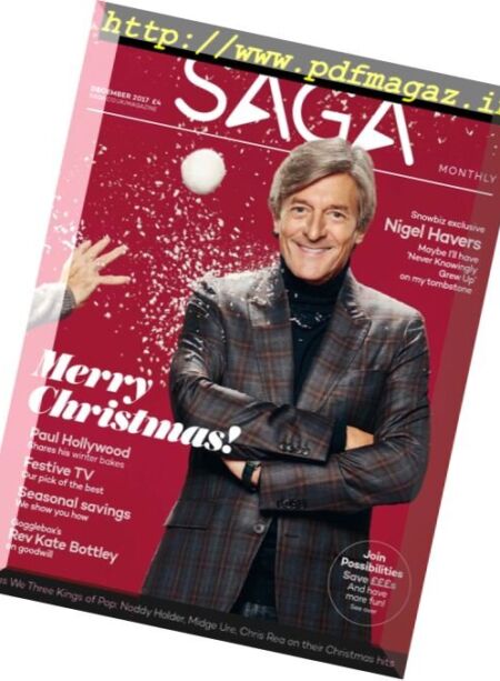 Saga Magazine – December 2017 Cover