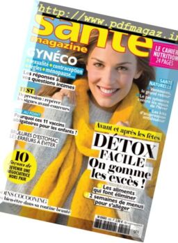 Sante Magazine – janvier 2018