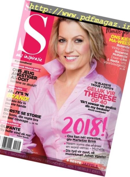 Sarie – Januarie 2018 Cover