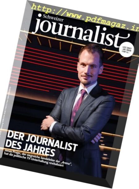 Schweizer Journalist – Dezember 2017 Cover