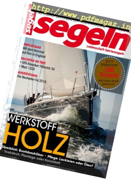 Segeln – Januar 2018 Cover