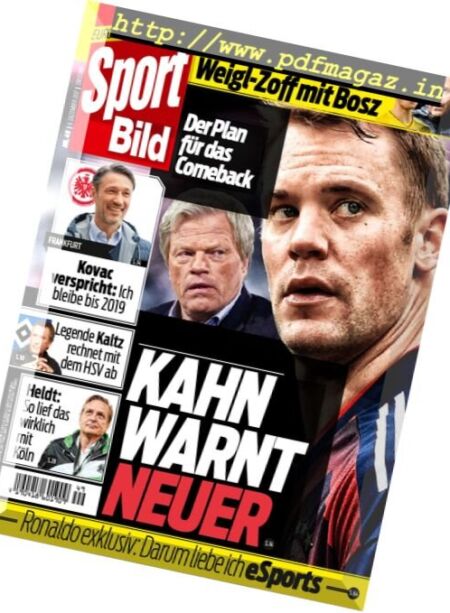 Sport Bild – 6 Dezember 2017 Cover