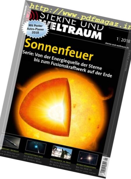 Sterne und Weltraum – Januar 2018 Cover