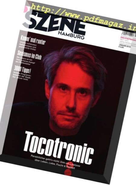 Szene Hamburg – Januar 2018 Cover