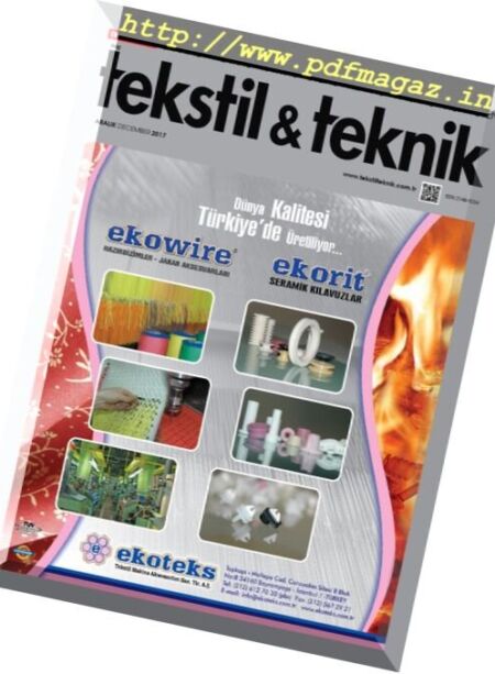 Tekstil Teknik – December 2017 Cover