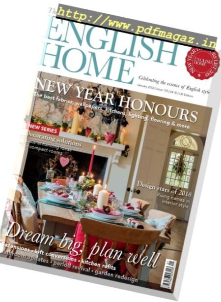 The English Home – January 2018 Cover