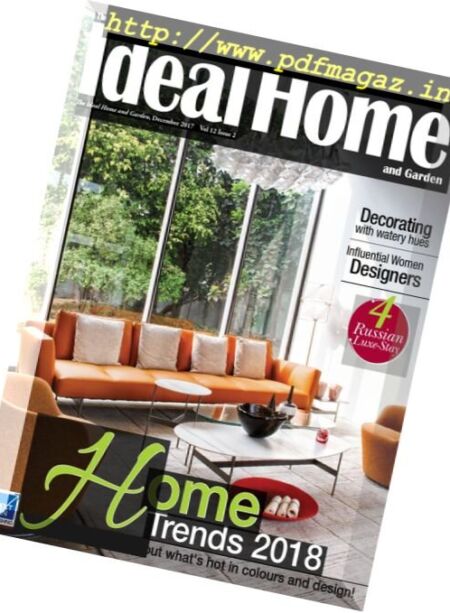 The Ideal Home and Garden India – December 2017 Cover
