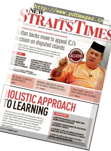 The News Straits Times – November 23, 2017 Cover