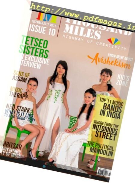Thousand Miles – December 2017 Cover
