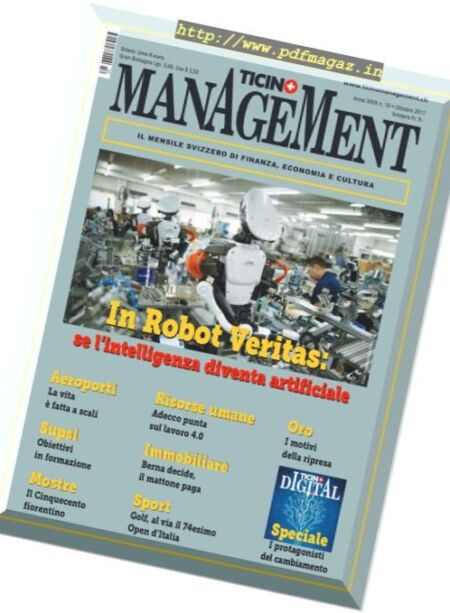 Ticino Management – Ottobre 2017 Cover