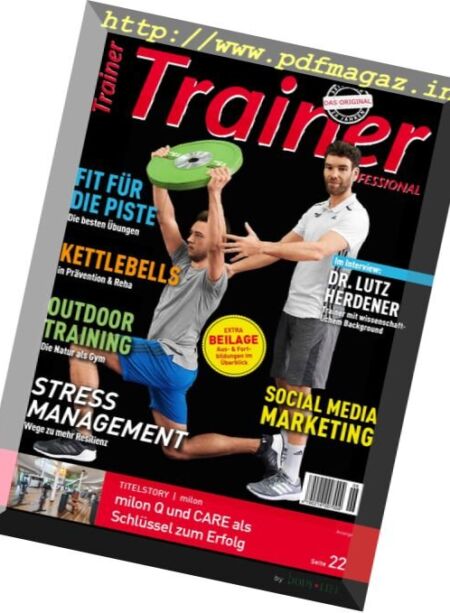 Trainer Professional – Nr.6, 2017 Cover