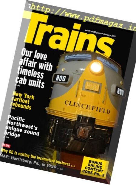 Trains – February 2018 Cover
