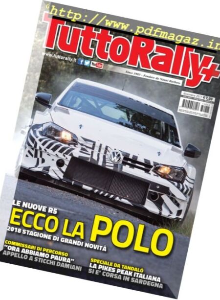TuttoRally – Dicembre 2017 Cover