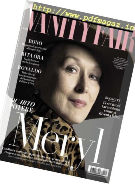 Vanity Fair Italia – 6 Dicembre 2017 Cover