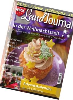 Weck Landjournal – November-Dezember 2018