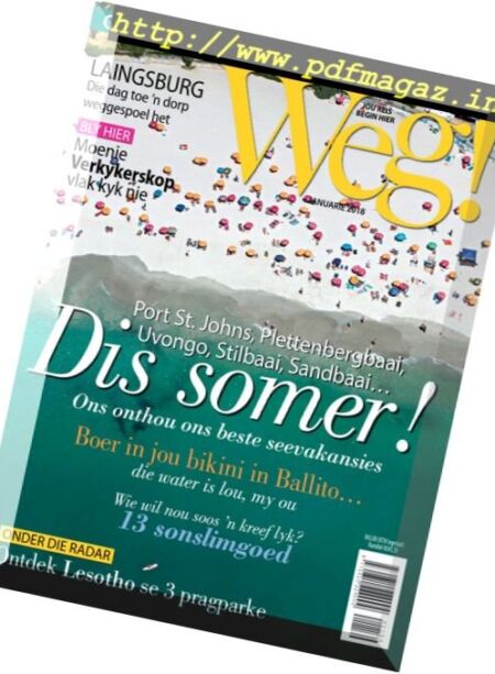 Weg! – Januarie 2018 Cover