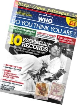 Who Do You Think You Are – December 2017