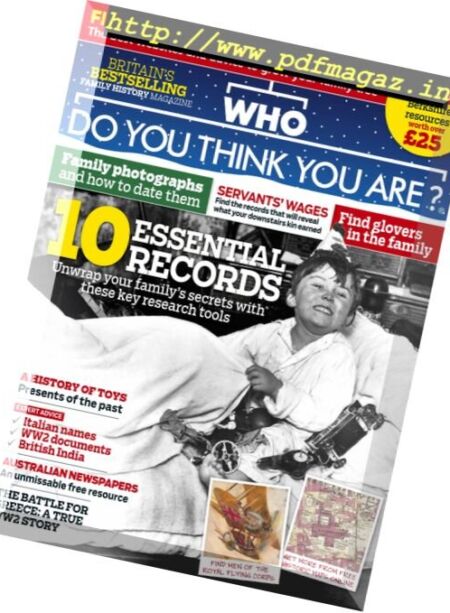 Who Do You Think You Are – December 2017 Cover