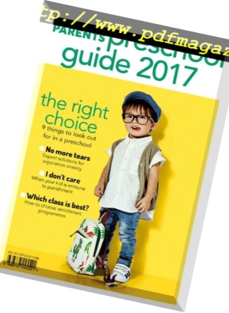Young Parents Pre-School Guide – January 2018 Cover