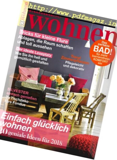 Zuhause Wohnen – Januar 2018 Cover