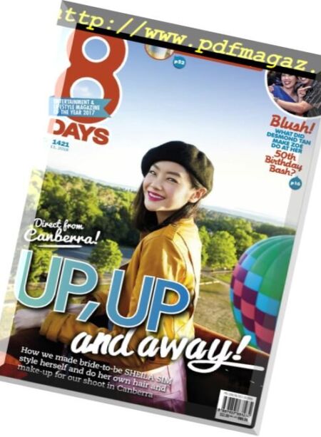 8 Days – 11 January 2018 Cover