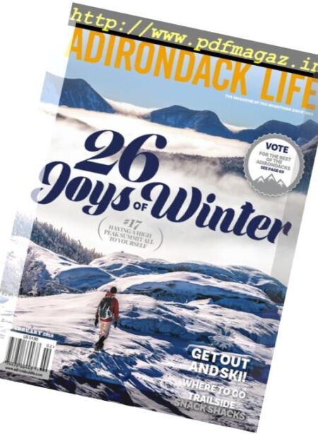 Adirondack Life – January 2018 Cover
