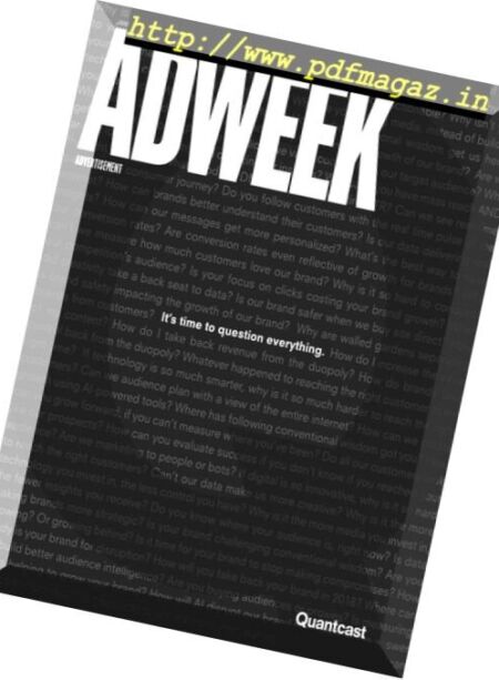 Adweek – 7 January 2018 Cover