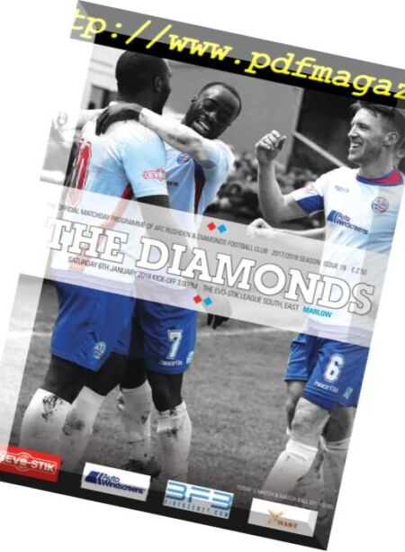 AFC Rushden & Diamonds Matchday Programme – 5 January 2018 Cover