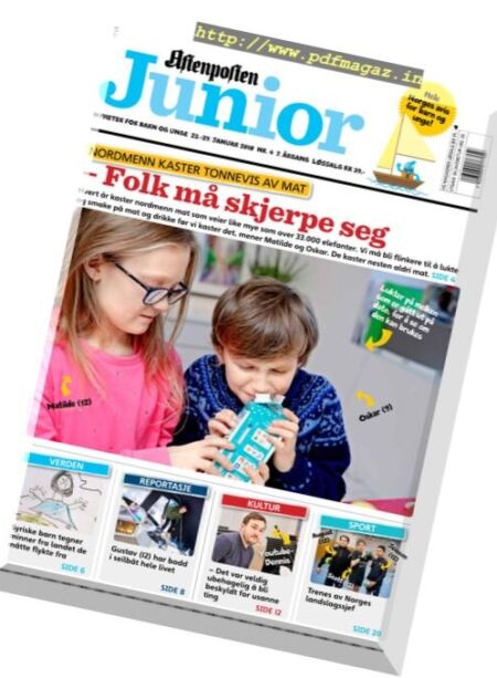 Aftenposten Junior – 23 januar 2018 Cover