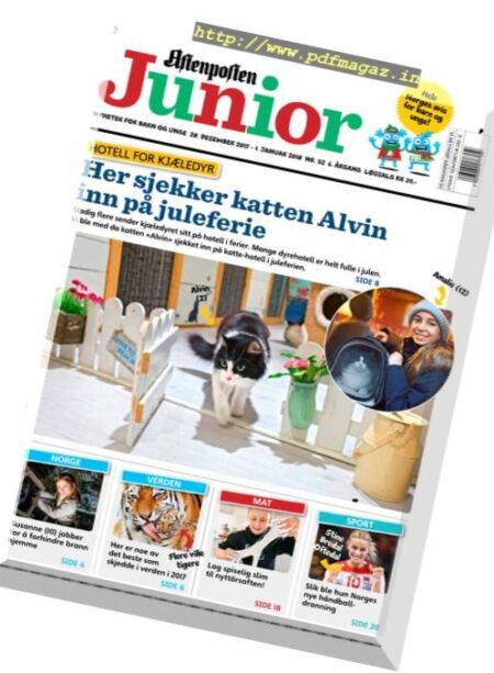 Aftenposten Junior – 28 desember 2017 Cover