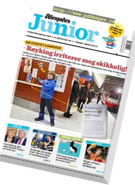 Aftenposten Junior – 9 januar 2018 Cover