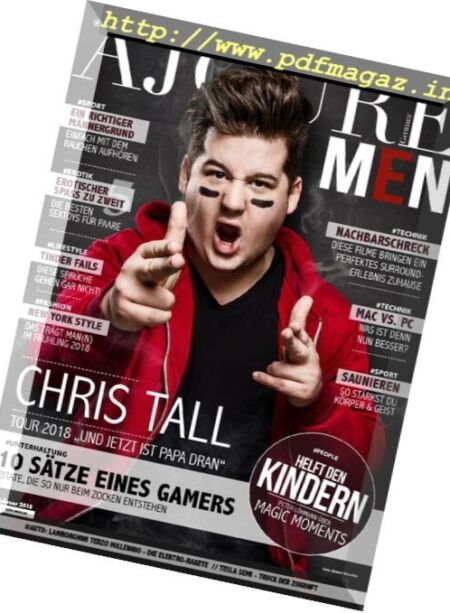 Ajoure Men – Februar 2018 Cover