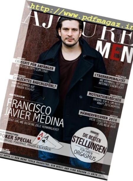 Ajoure Men – Januar 2018 Cover