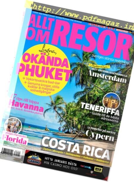 Allt om resor – januari 2018 Cover
