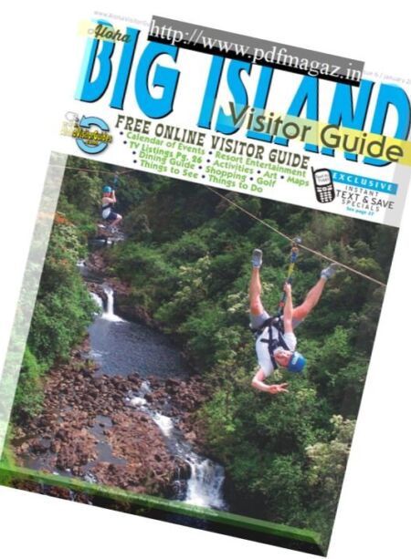 Aloha – Big Island Visitor Guide – January 2018 Cover