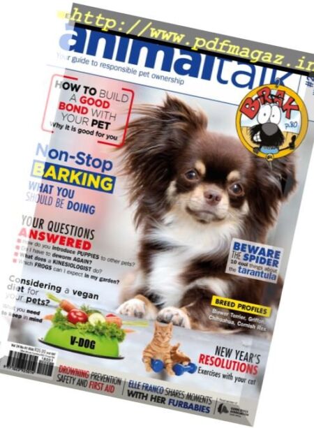 Animal Talk – January 2018 Cover